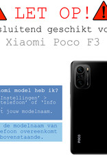 BASEY. Hoes Geschikt voor Poco F3 Hoesje Siliconen Back Cover Case - Hoesje Geschikt voor Xiaomi Poco F3 Hoes Cover Hoesje - Transparant