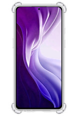 Nomfy Hoesje Geschikt voor Xiaomi Mi 11i Hoesje Shock Proof Cover Case Shockproof - Hoes Geschikt voor Xiaomi Mi 11i Hoes Siliconen Back Case - Transparant - 2 PACK