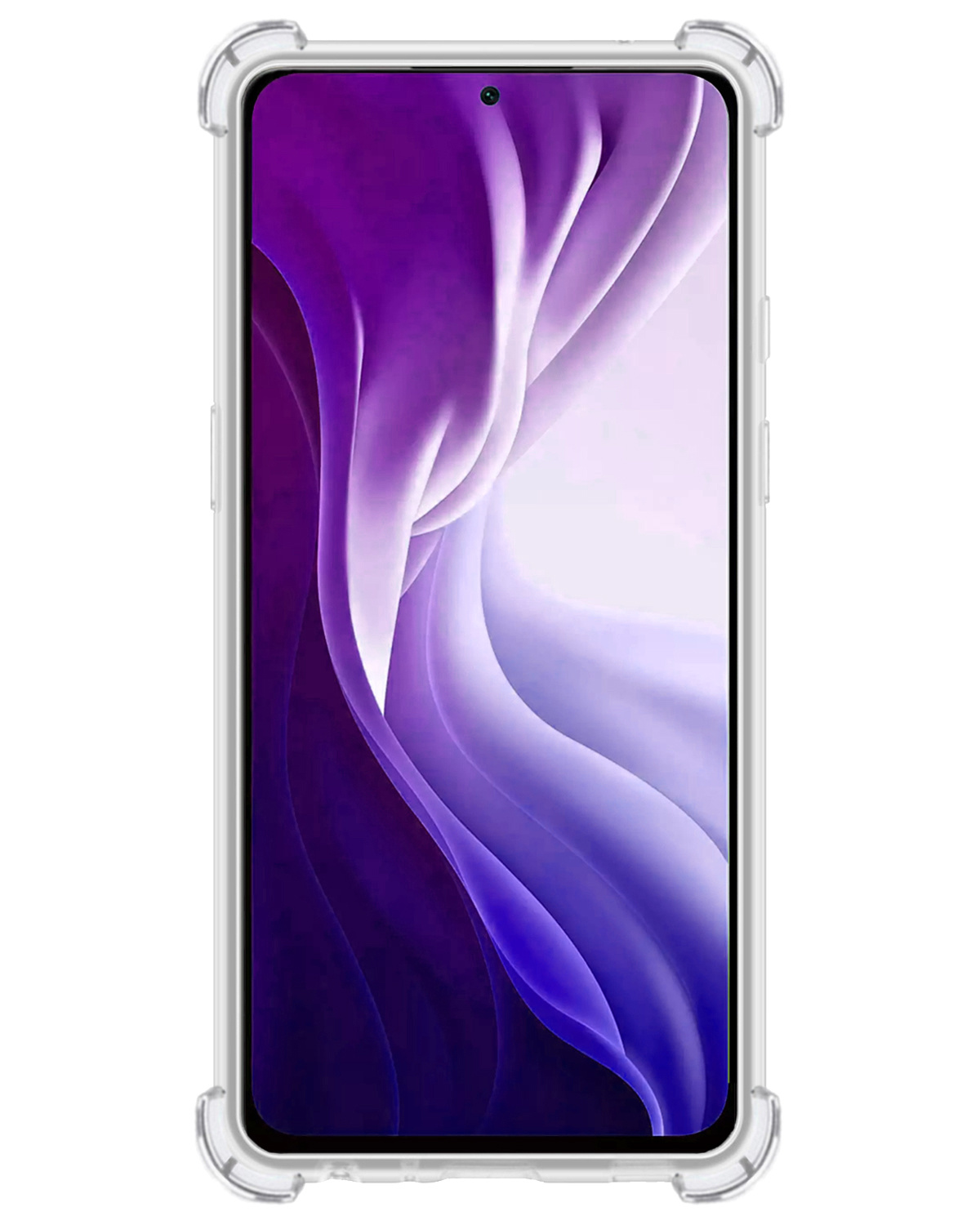 Nomfy Hoesje Geschikt voor Xiaomi Mi 11i Hoesje Shock Proof Cover Case Shockproof - Hoes Geschikt voor Xiaomi Mi 11i Hoes Siliconen Back Case - Transparant - 2 PACK