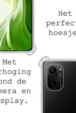 BASEY. Hoes Geschikt voor Xiaomi Mi 11i Hoesje Shock Proof Case Hoes Siliconen - Hoesje Geschikt voor Xiaomi Mi 11i Hoes Cover Shockproof - Transparant - 2 Stuks