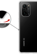 Nomfy Hoesje Geschikt voor Xiaomi Mi 11i Hoesje Siliconen Cover Case - Hoes Geschikt voor Xiaomi Mi 11i Hoes Back Case - 2-PACK - Transparant