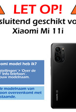 Nomfy Hoesje Geschikt voor Xiaomi Mi 11i Hoesje Siliconen Cover Case - Hoes Geschikt voor Xiaomi Mi 11i Hoes Back Case - Transparant