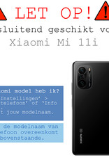BASEY. Hoes Geschikt voor Xiaomi Mi 11i Hoesje Siliconen Back Cover Case - Hoesje Geschikt voor Xiaomi Mi 11i Hoes Cover Hoesje - Transparant - 2 Stuks