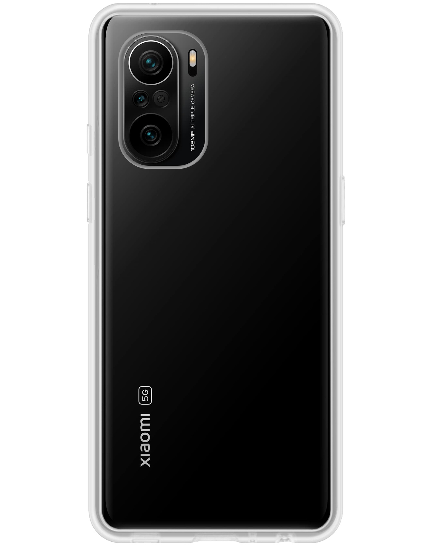 BASEY. Hoes Geschikt voor Xiaomi Mi 11i Hoesje Siliconen Back Cover Case - Hoesje Geschikt voor Xiaomi Mi 11i Hoes Cover Hoesje - Transparant - 2 Stuks