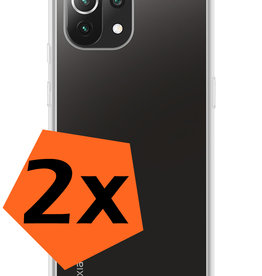 Nomfy Nomfy Xiaomi 11 Lite 5G NE Hoesje Shockproof - Transparant - 2 PACK