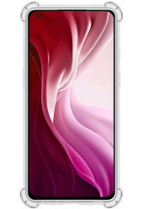 NoXx Hoes Geschikt voor Xiaomi 11 Lite 5G NE Hoesje Siliconen Cover Shock Proof Back Case Shockproof Hoes - Transparant