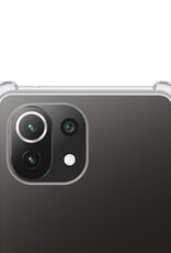 NoXx Hoes Geschikt voor Xiaomi 11 Lite 5G NE Hoesje Siliconen Cover Shock Proof Back Case Shockproof Hoes - Transparant