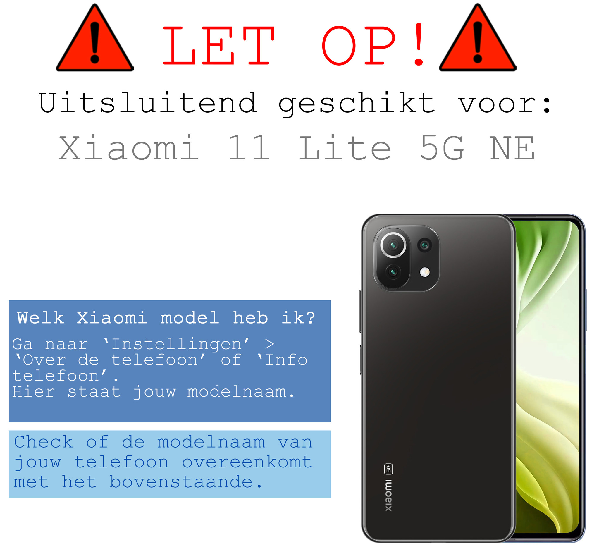 BASEY. Hoes Geschikt voor Xiaomi 11 Lite 5G NE Hoesje Shock Proof Case Hoes Siliconen - Hoesje Geschikt voor Xiaomi 11 Lite 5G NE Hoes Cover Shockproof - Transparant - 2 Stuks