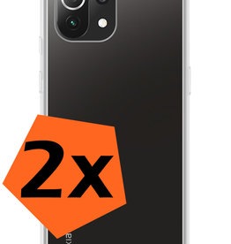 Nomfy Xiaomi 11 Lite 5G NE Hoesje Siliconen - Transparant - 2 PACK