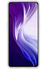 Nomfy Hoesje Geschikt voor Xiaomi 11 Lite 5G NE Hoesje Siliconen Cover Case - Hoes Geschikt voor Xiaomi 11 Lite 5G NE Hoes Back Case - Transparant