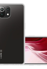 NoXx Hoes Geschikt voor Xiaomi 11 Lite 5G NE Hoesje Cover Siliconen Back Case Hoes - Transparant
