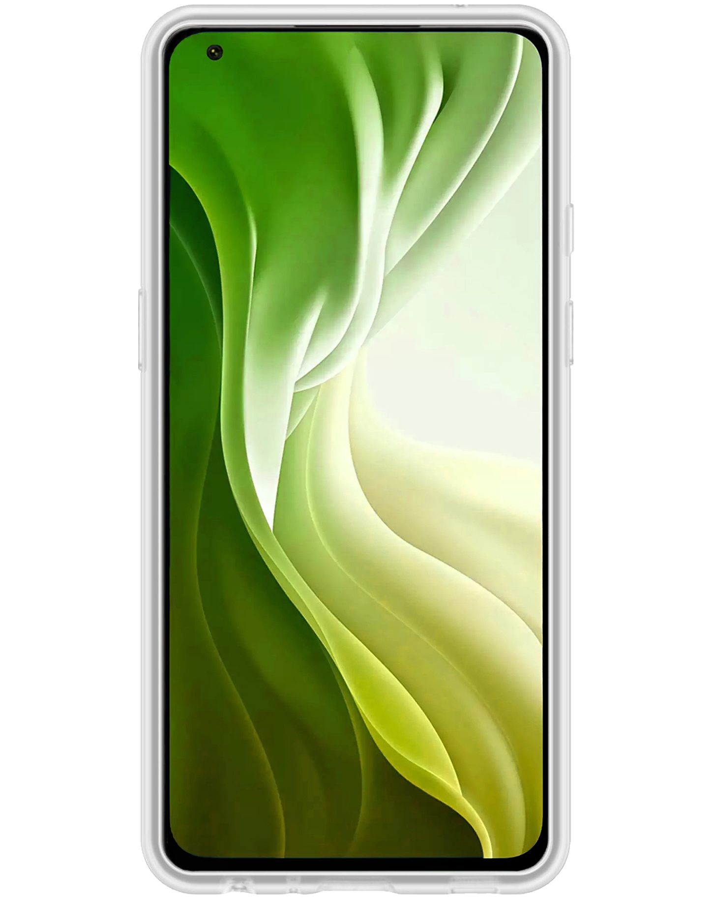 BASEY. Hoes Geschikt voor Xiaomi 11 Lite 5G NE Hoesje Siliconen Back Cover Case - Hoesje Geschikt voor Xiaomi 11 Lite 5G NE Hoes Cover Hoesje - Transparant - 2 Stuks