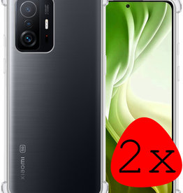 BASEY. BASEY. Xiaomi 11T Pro Hoesje Shockproof - Transparant - 2 PACK