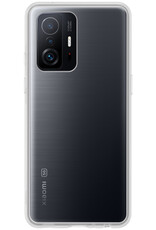 NoXx Hoes Geschikt voor Xiaomi 11T Pro Hoesje Cover Siliconen Back Case Hoes - Transparant - 2x