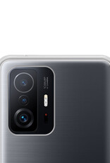 NoXx Hoes Geschikt voor Xiaomi 11T Pro Hoesje Cover Siliconen Back Case Hoes - Transparant - 2x