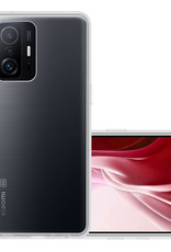 NoXx Hoes Geschikt voor Xiaomi 11T Pro Hoesje Cover Siliconen Back Case Hoes - Transparant