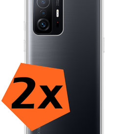 Nomfy Nomfy Xiaomi 11T Hoesje Shockproof - Transparant - 2 PACK