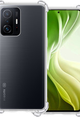 BASEY. Hoes Geschikt voor Xiaomi 11T Hoesje Shock Proof Case Hoes Siliconen - Hoesje Geschikt voor Xiaomi 11T Hoes Cover Shockproof - Transparant