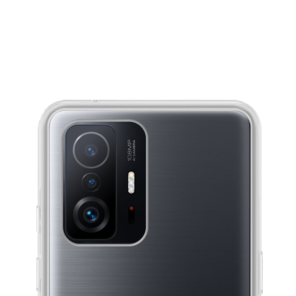 NoXx Hoes Geschikt voor Xiaomi 11T Hoesje Cover Siliconen Back Case Hoes - Transparant