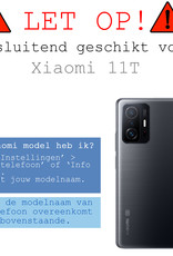 BASEY. Hoes Geschikt voor Xiaomi 11T Hoesje Siliconen Back Cover Case - Hoesje Geschikt voor Xiaomi 11T Hoes Cover Hoesje - Transparant - 2 Stuks