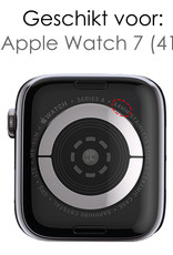 NoXx Horlogeband Milanees Geschikt voor Apple Watch 7 41 mm Bandje - Bandje Geschikt voor Apple Watch 7 41 mm Band Milanees - Rose Goud