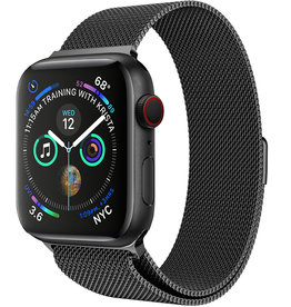 NoXx NoXx Apple Watch 7 Bandje Milanees (45 mm) - Zwart