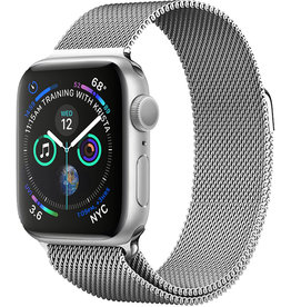 NoXx NoXx Apple Watch 7 Bandje Milanees (45 mm) - Zilver