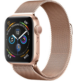 Nomfy Nomfy Apple Watch 7 Bandje Milanees (45 mm) - Rose Goud