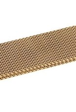 Nomfy Milanees Horlogebandje Geschikt voor 7 45 mm Band Milanees - Bandje Geschikt voor 7 45 mm Bandje Milanees - Zwart & Rose Goud