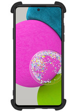 Samsung Galaxy A52 Hoesje Shock Proof Case - Samsung Galaxy A52 Case Zwart Shock Hoes - Samsung Galaxy A52 Hoes Cover - Zwart - 2 Stuks
