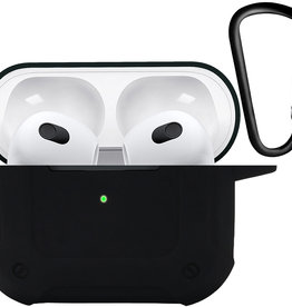 Nomfy Nomfy Siliconen Hoesje Voor Apple AirPods 3 - Zwart