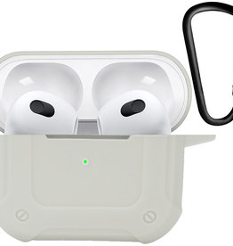 Nomfy Nomfy Siliconen Hoesje Voor Apple AirPods 3 - Wit