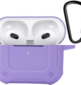 Nomfy Nomfy Siliconen Hoesje Voor Apple AirPods 3 - Lila