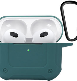 Nomfy Nomfy Siliconen Hoesje Voor Apple AirPods 3 - Donkergroen