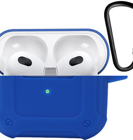 Nomfy Nomfy Siliconen Hoesje Voor Apple AirPods 3 - Donkerblauw