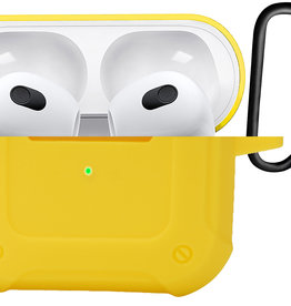 BASEY. BASEY. Siliconen Hoesje Voor Apple AirPods 3 - Geel