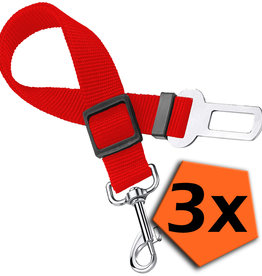 Nomfy Nomfy Hondenriem - Rood - 3 PACK