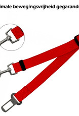 Nomfy Hondengordel Autogordel Universele Hondenriem Auto Verstelbaar Rood - 2x