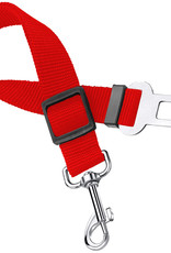 Nomfy Hondengordel Autogordel Universele Hondenriem Auto Verstelbaar Rood