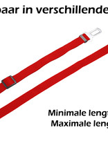 Nomfy Hondengordel Autogordel Universele Hondenriem Auto Verstelbaar Rood