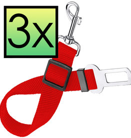 NoXx NoXx Hondenriem - Rood - 3 PACK