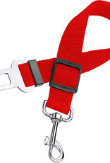 BASEY. Hondenriem Autogordel Hondentuig Verstelbare Hondengordel - Rood
