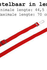 BASEY. Hondenriem Autogordel Hondentuig Verstelbare Hondengordel - Rood
