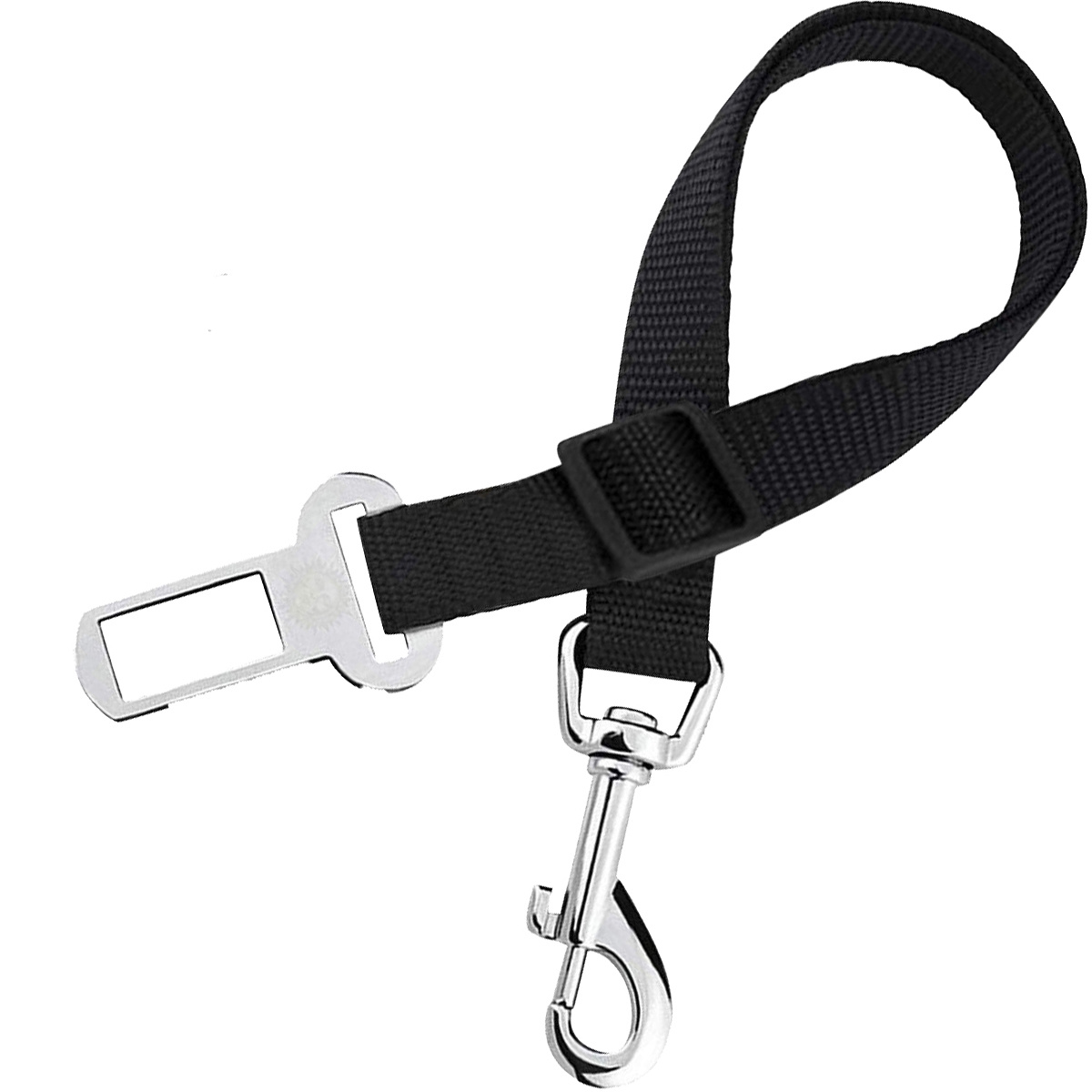 BASEY. Hondenriem Autogordel Hondentuig Verstelbare Hondengordel - Zwart