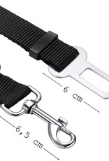 BASEY. Hondenriem Autogordel Hondentuig Verstelbare Hondengordel - Zwart