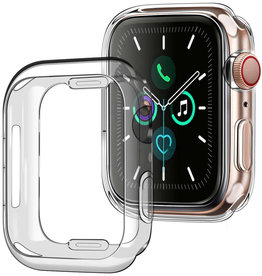 NoXx NoXx Apple Watch 7 Hoesje Siliconen Transparant - 41 mm