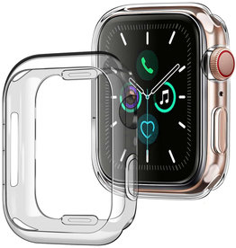 NoXx Apple Watch 7 Hoesje Siliconen Transparant - 45 mm