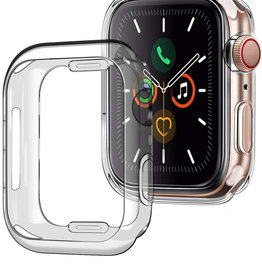 Nomfy Apple Watch 7 Hoesje Siliconen Transparant - 45 mm