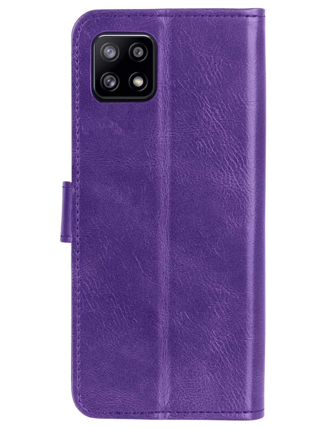 NoXx Samsung Galaxy M22 Hoesje Bookcase Flip Cover Book Case - Paars