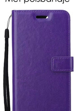 NoXx Samsung Galaxy M22 Hoesje Bookcase Flip Cover Book Case - Paars